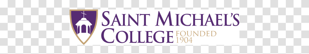 Saint Michael S College Saint Michael's College Logo, Word, Label, Purple Transparent Png