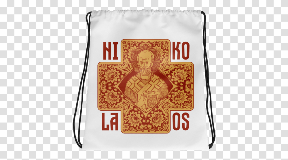Saint Nicholas Drawstring Bag Red And Gold Version Als Can Kiss My Fuzzy Butt, Rug, Flour, Powder, Food Transparent Png