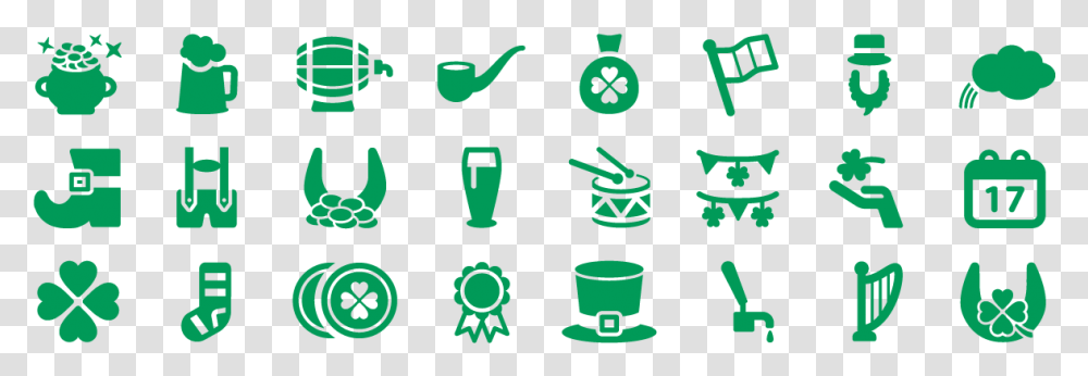 Saint Patrick Icons Copie St Patrick's Day Icons, Bucket, Cup, Coffee Cup Transparent Png