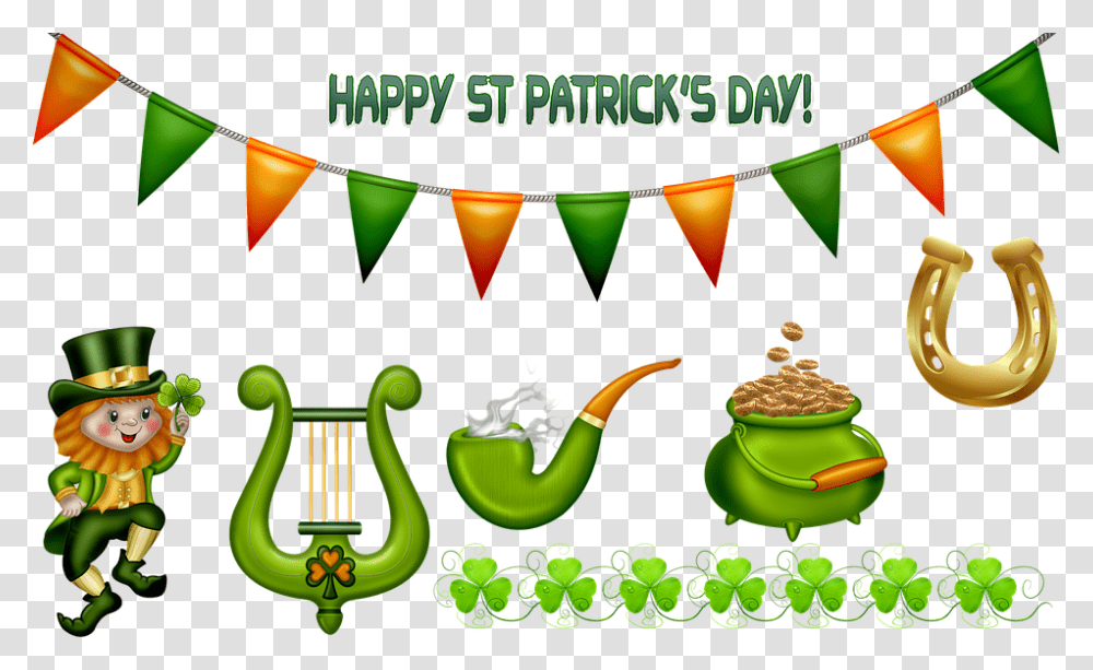 Saint Patrick's Day March 17 Leprechaun Ireland St Patricks Clip Art, Leisure Activities, Circus, Musical Instrument, Lyre Transparent Png