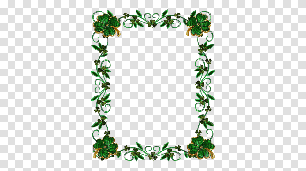 Saint Patricks Day Clip Art Borders, Green, Pattern, Plant, Oval Transparent Png