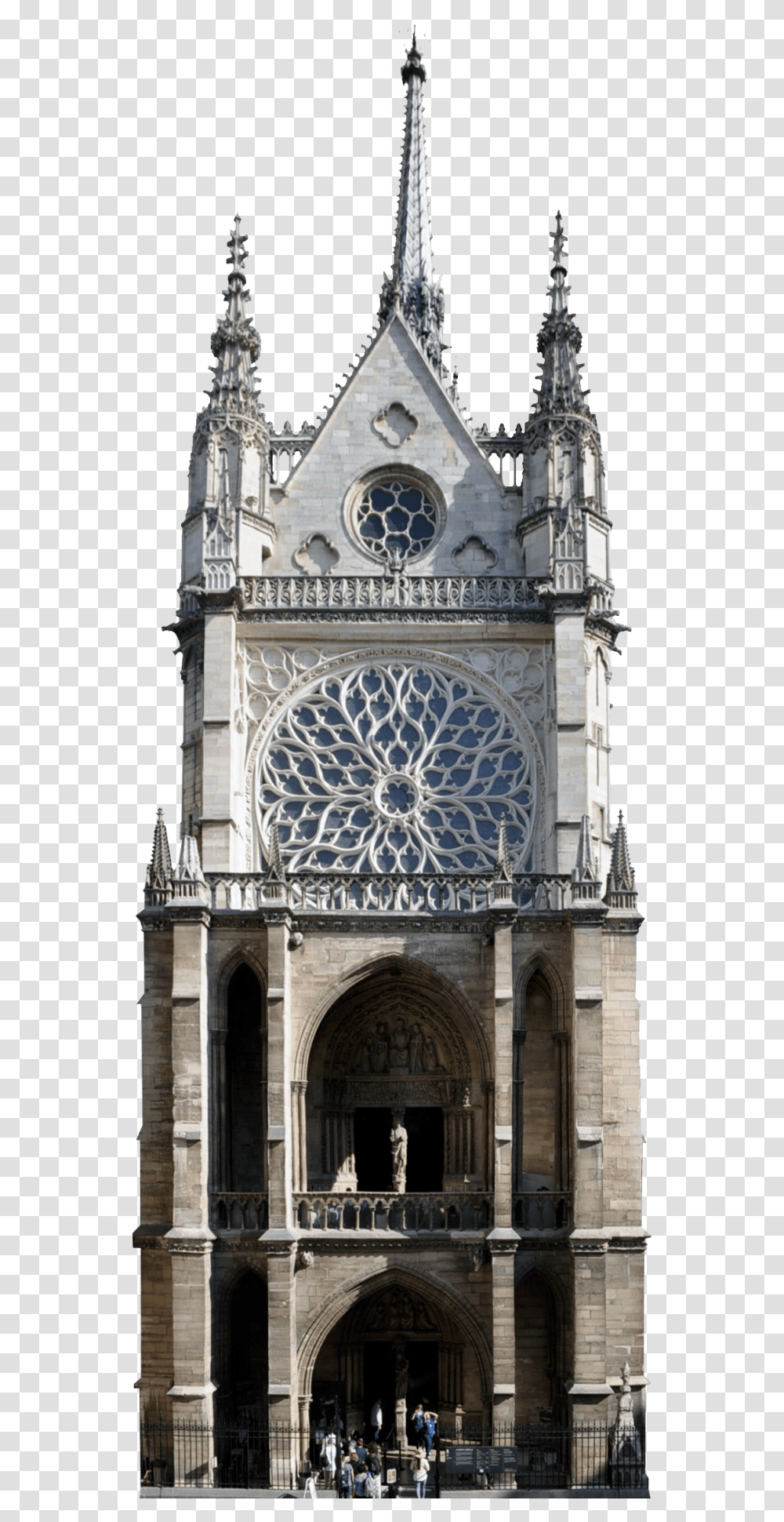 Sainte Chapelle Paris Facade, Tower, Architecture, Building, Person Transparent Png