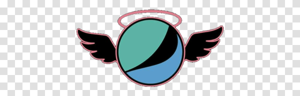 Saintpepsi Angel Wings Pepsi Black Vaporwave Circle, Logo, Symbol, Trademark, Sunglasses Transparent Png