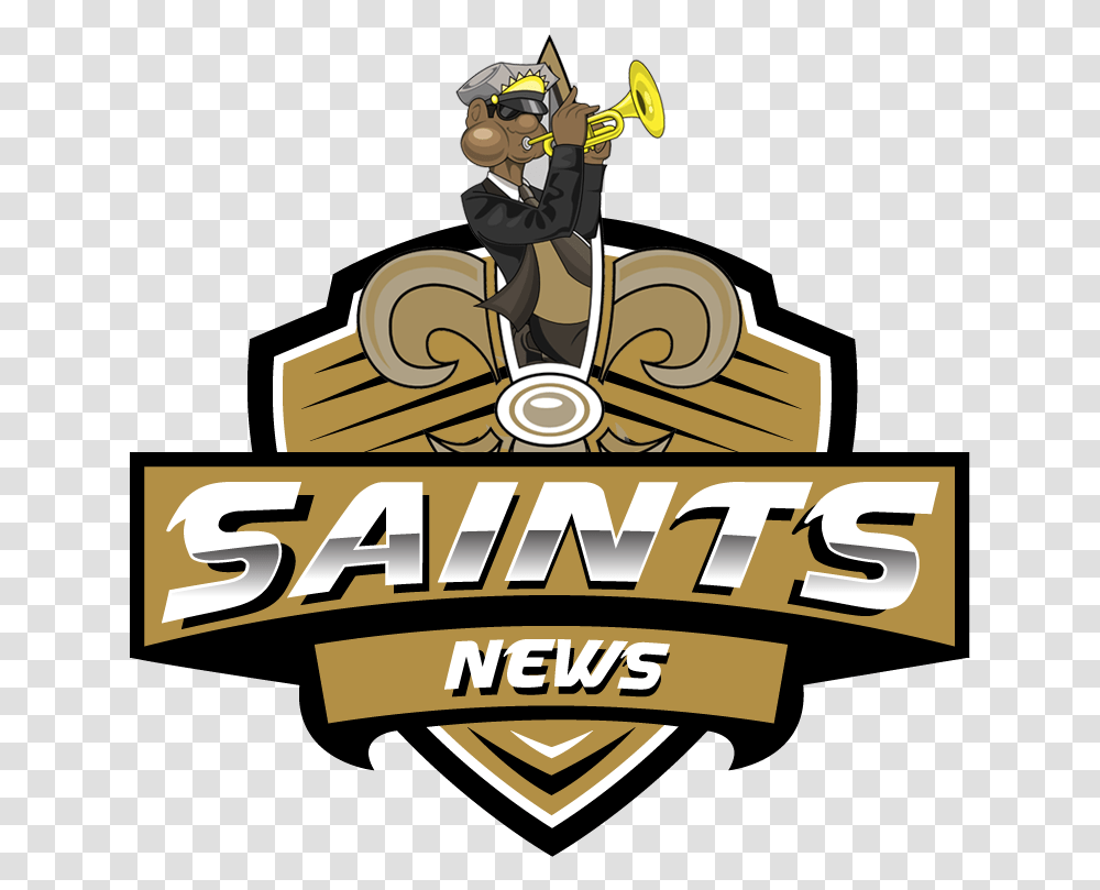 Saints Logo New Orleans Saints Player, Person, Helmet, Outdoors, Advertisement Transparent Png