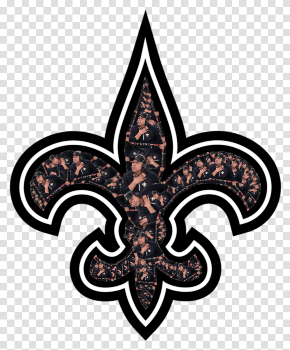 Saints Logo Picture Logo New Orleans Saints Vetor, Person, Human, Symbol, Emblem Transparent Png