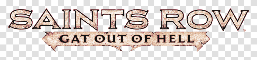 Saints Row Gat Out Of Hell Logo, Alphabet, Label, Word Transparent Png
