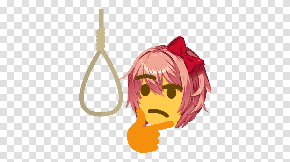 Saiqa Discord Emoji Sayori Face, Person, Human, Art, Clothing Transparent Png