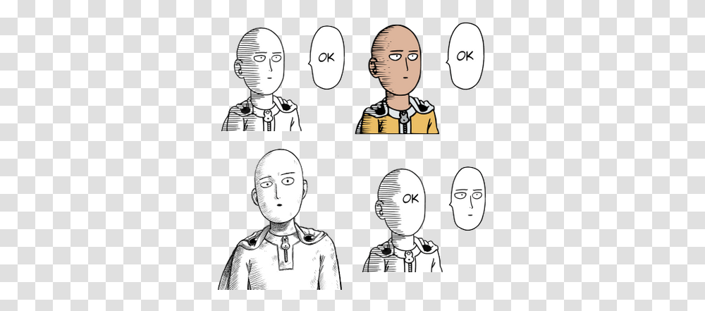 Saitama Ok Images Anime Funny Discord Emojis, Head, Person, Face, Poster Transparent Png