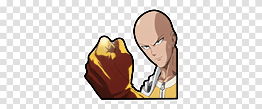 Saitama Opm Whatsapp Stickers Stickers Cloud Cartoon, Hand, Fist, Plant, Heel Transparent Png