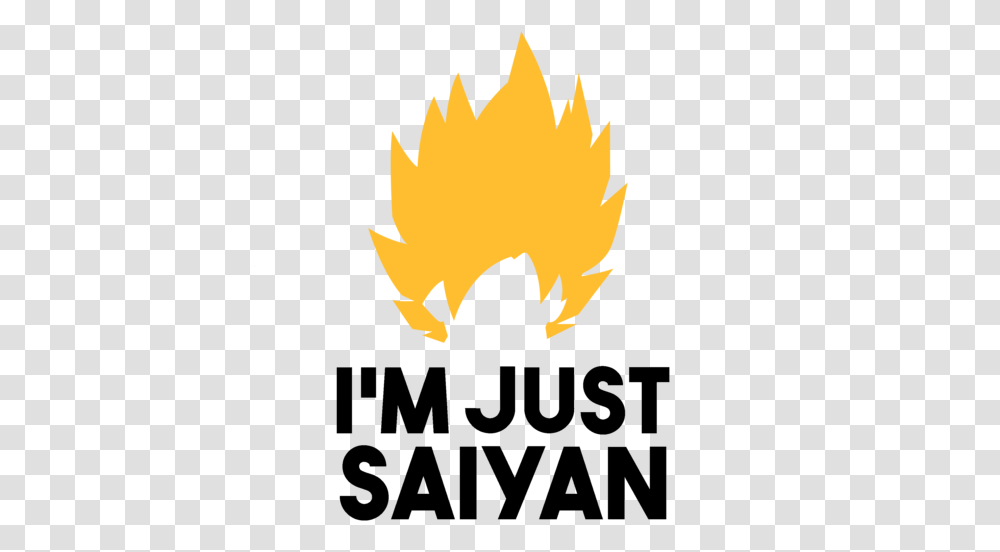 Saiyan Logo Logodix Im Just Saiyan, Poster, Advertisement, Fire, Flame Transparent Png