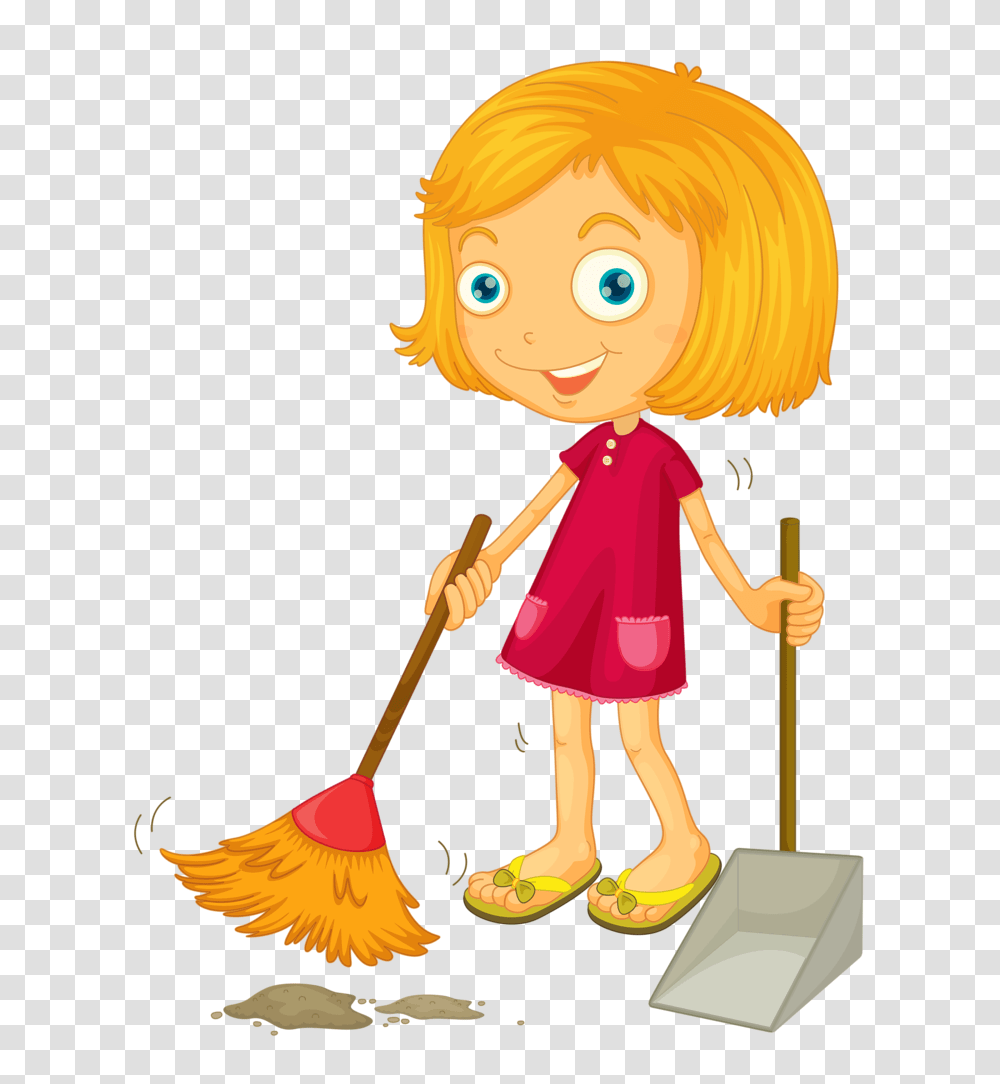 Sakiniai Clip Art Children And Art, Person, Human, Cleaning, Broom Transparent Png