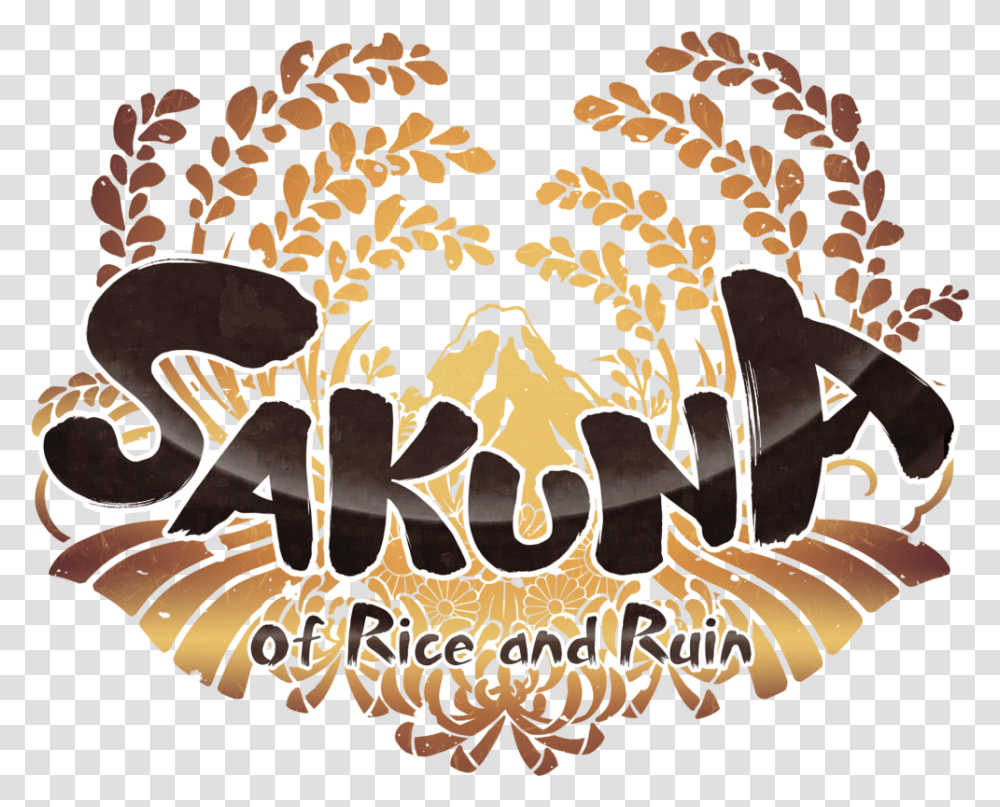 Sakuna Of Rice And Ruin Logo, Alphabet, Crowd, Calligraphy Transparent Png