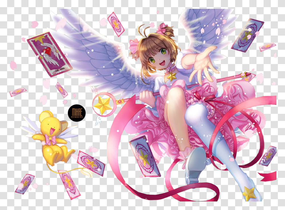 Sakura Card Captor Cardcaptor Sakura Render, Angel, Archangel Transparent Png