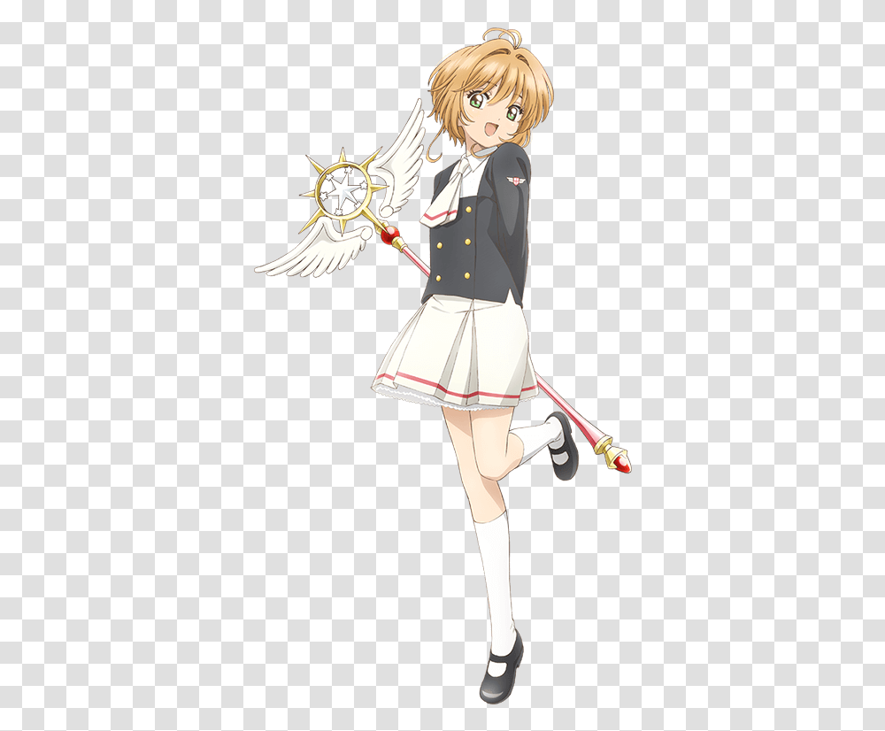 Sakura Card Captor School Uniform, Skirt, Person, Costume Transparent Png