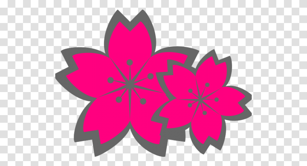 Sakura Clipart Pink Flower, Ornament, Pattern, Fractal Transparent Png