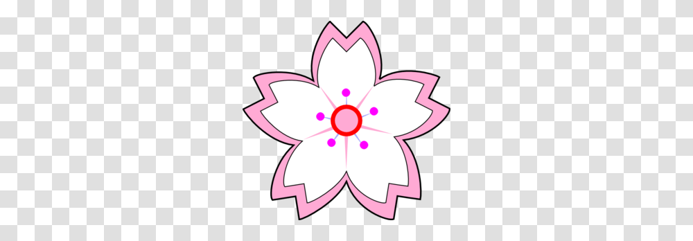 Sakura Flower Clip Art, Pattern, Ornament, Purple, Fractal Transparent Png