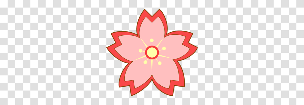 Sakura Flower Clip Art, Plant, Dahlia, Blossom, Pattern Transparent Png