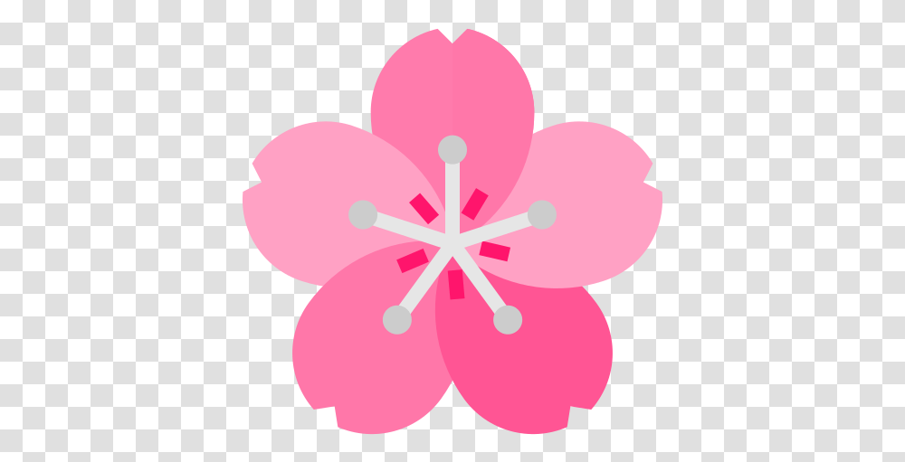 Sakura Flower Emoji Without White Background, Plant, Blossom, Anther, Balloon Transparent Png