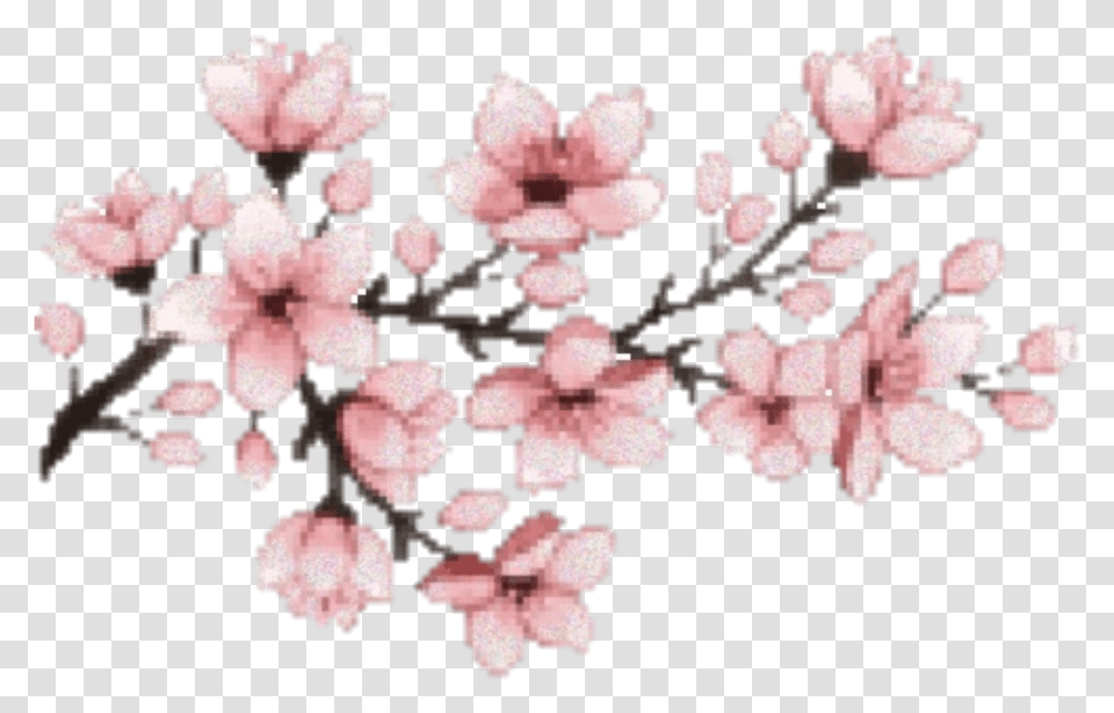 Sakura Flower Hanami Pink Aesthetic Japanese Cherry Blossom, Plant, Rug Transparent Png