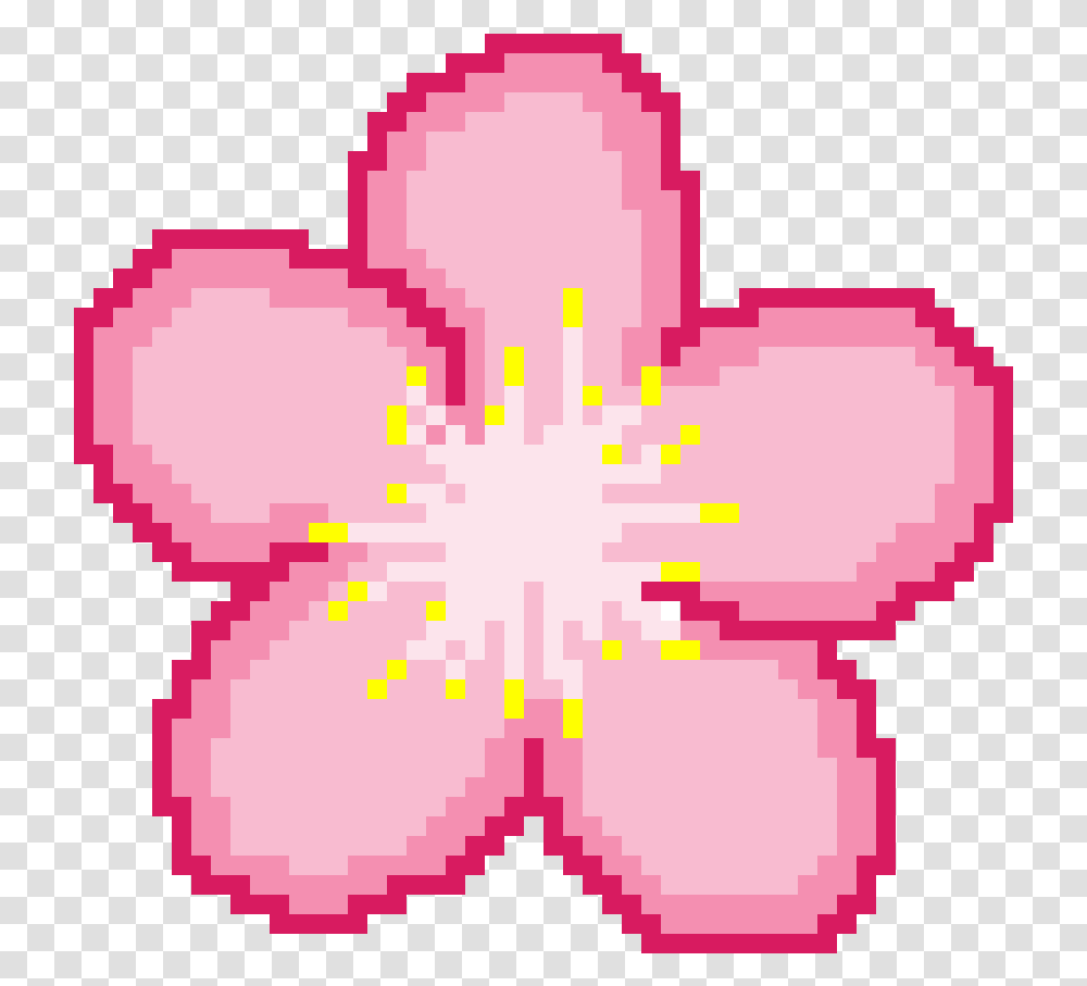 Sakura Flower Sakura Flower Pixel Art, Plant, Blossom, Rug, Petal Transparent Png
