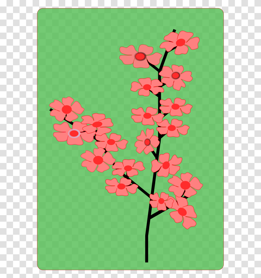 Sakura Flower Svg Clip Arts Sakura Flower, Plant, Green, Petal, Blossom Transparent Png