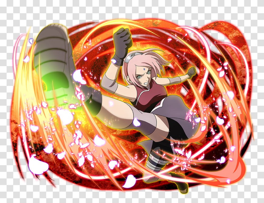 Sakura Haruno Cherry Blossoms On The Front Line, Helmet, Light, Person, Crowd Transparent Png