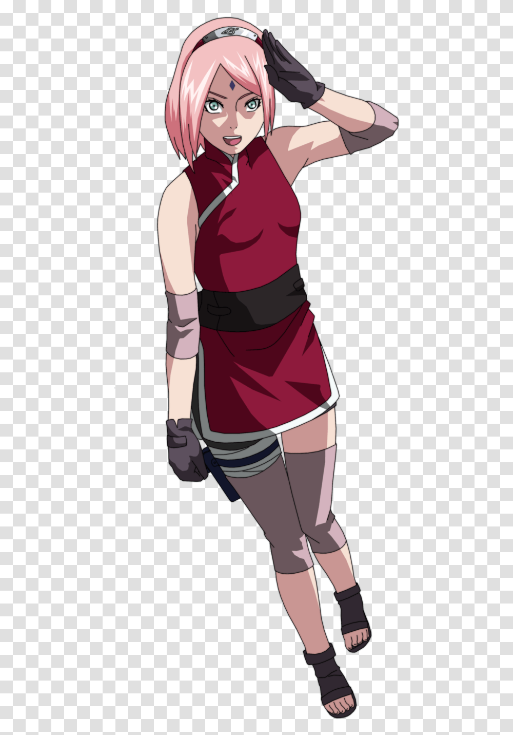 Sakura Haruno, Person, Sleeve, Shorts Transparent Png