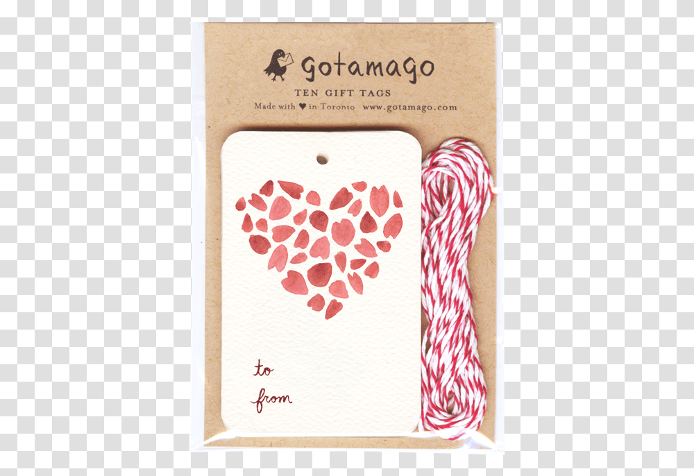 Sakura Heart Gift Tags Set Of 10 Greeting Card, Petal, Flower, Paper, Page Transparent Png
