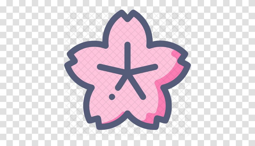 Sakura Icon Cross, Light, Symbol, Purple, Star Symbol Transparent Png