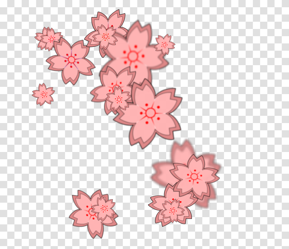 Sakura Petals Download Free Images Clipart Cherry Blossom Flowers, Plant, Anther Transparent Png