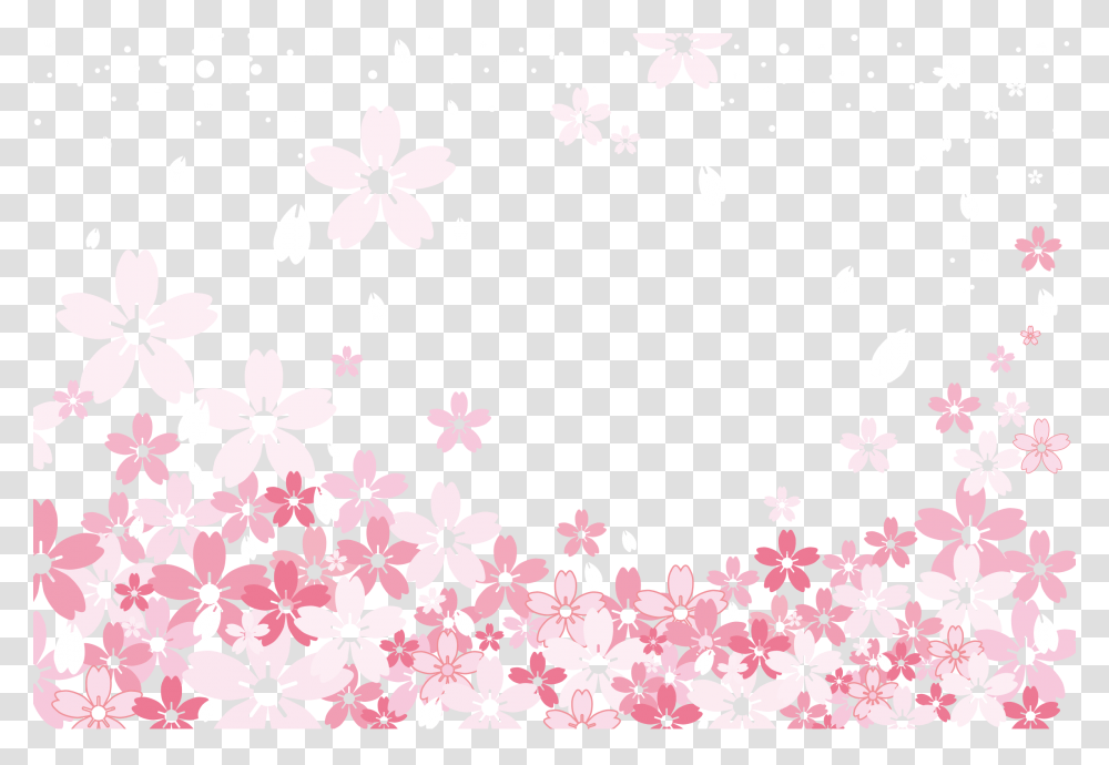 Sakura Petals Sakura Pattern, Floral Design, Flower Transparent Png