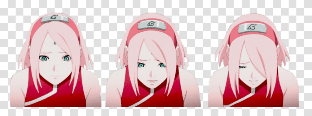 Sakura Sakuraharuno Sakurauchiha Naruto Waifu Sad Anime Anime Sakura Haruno Sad, Manga, Comics, Book, Person Transparent Png