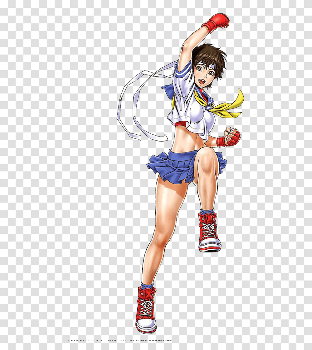 Sakura Street Fighter, Person, Costume, Manga Transparent Png
