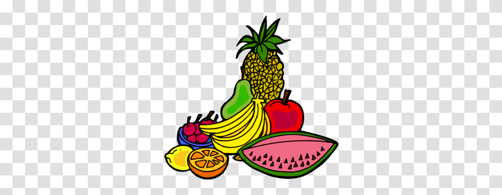 Salad Clipart Fruit Salad, Plant, Food, Pineapple, Banana Transparent Png
