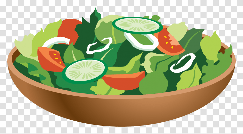 Salad Flat Design, Meal, Food, Dish, Bowl Transparent Png