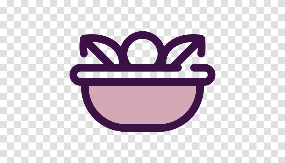 Salad Icon, Bowl, Purple, Soup Bowl, Mixing Bowl Transparent Png