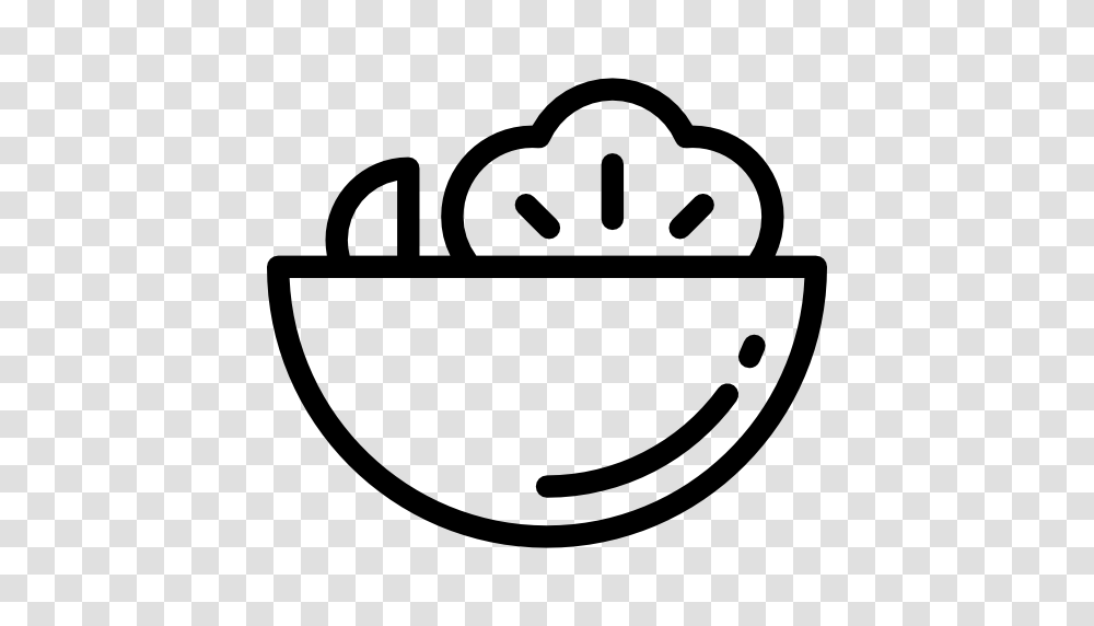 Salad Icon, Stencil, Bowl, Logo Transparent Png