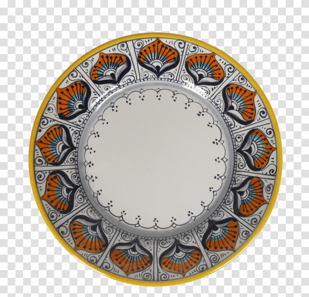 Salad Plate Peacock Pattern Plate, Porcelain, Pottery, Clock Tower Transparent Png