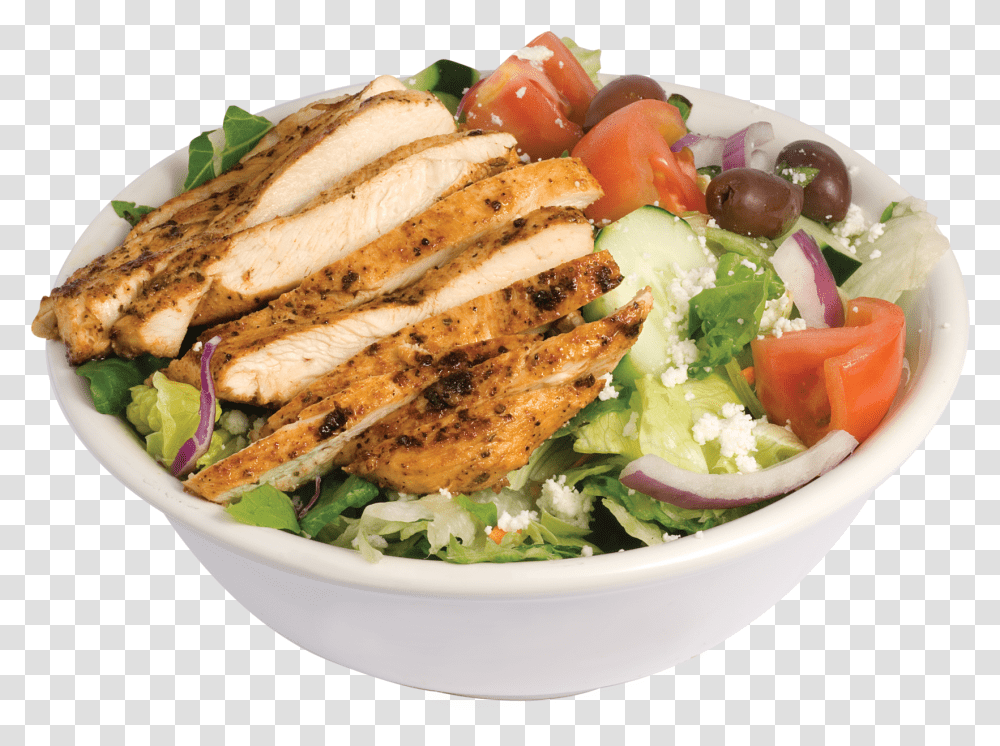 Salad With Chicken, Meal, Food, Dish, Dinner Transparent Png