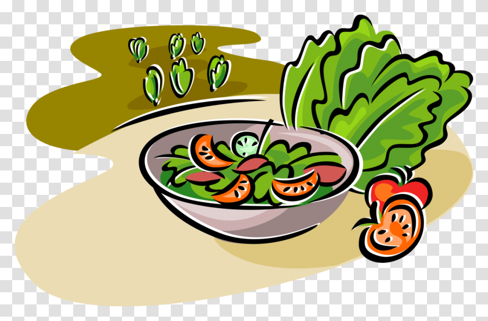 Salad With Romaine Lettuce And Tomatoes, Lunch, Meal, Food, Bowl Transparent Png