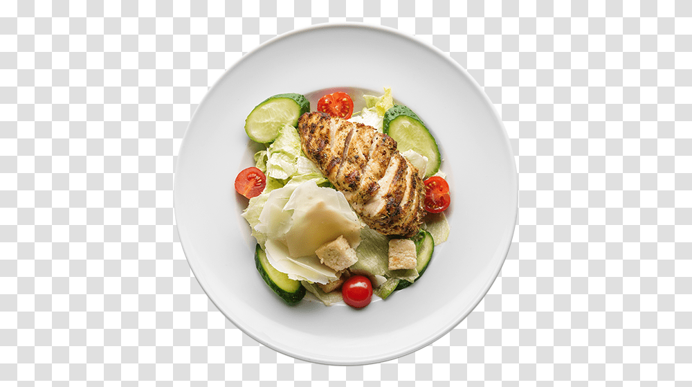 Salads Caesar Salad With Chicken Il Molino, Dish, Meal, Food, Platter Transparent Png