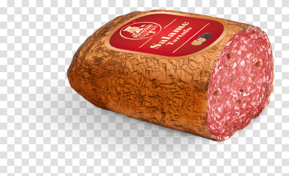 Salame Al Tartufo Mettwurst, Bread, Food, Plant, Text Transparent Png