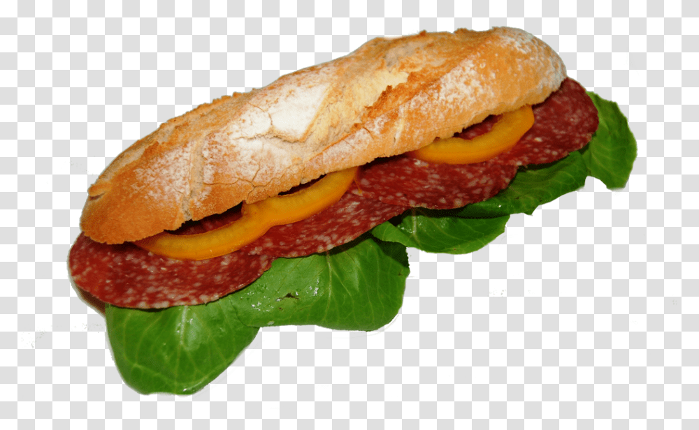 Salami Sandwich, Burger, Food, Bread, Bun Transparent Png