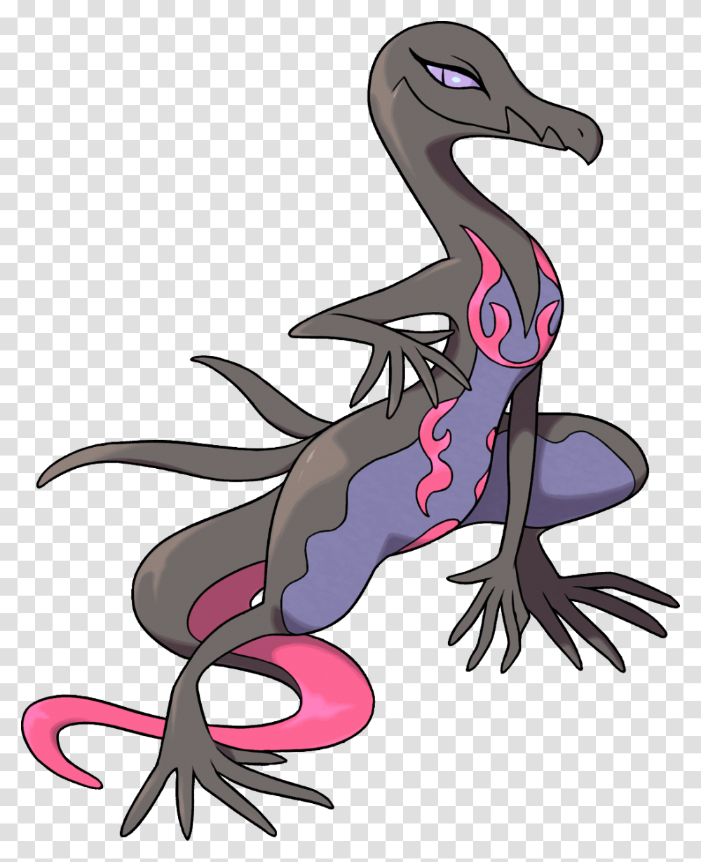 Salazzle Pokemon Sun And Moon Salazzle Sword And Shield, Dragon, Animal, Anole, Reptile Transparent Png