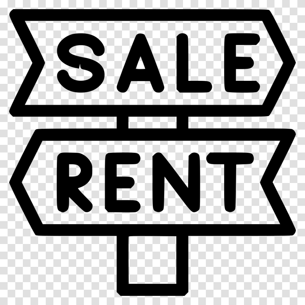 Sale And Rent Icon, Sign, Road Sign Transparent Png