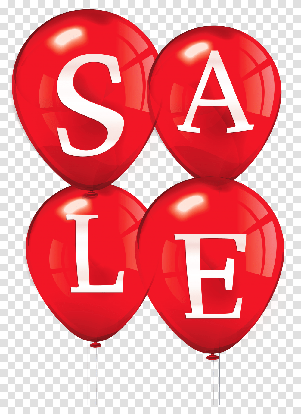 Sale Balloons Clipart Picture, Number, Sweets Transparent Png