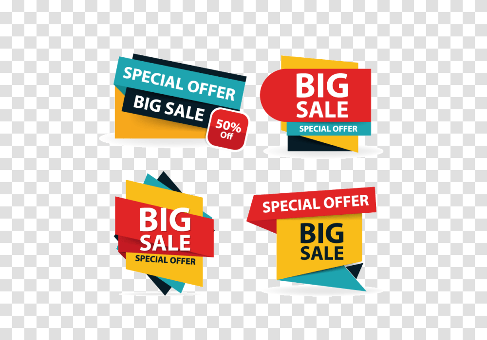 Sale Banner Offer Vector Special Discount Promotion, Label, Paper, Advertisement Transparent Png