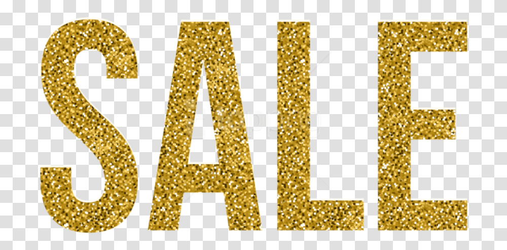 Sale Gold Text, Alphabet, Number, Sweets Transparent Png