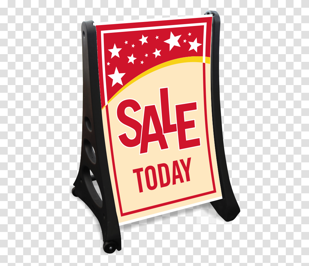 Sale Today A Frame Sidewalk Sign Sku K Roll, First Aid, Fence, Word Transparent Png