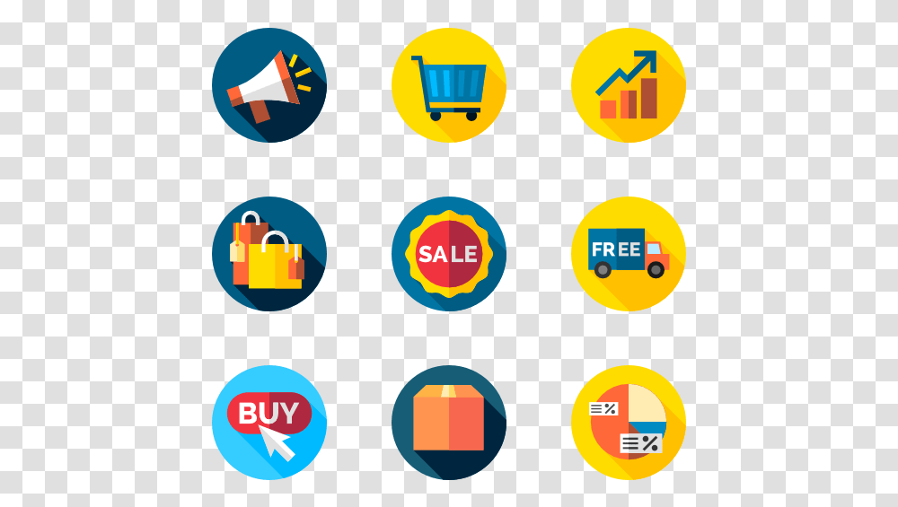 Sales Flat Icon, Pac Man, Logo Transparent Png